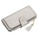 Клатч портмоне гаманець Baellerry N2341, жіночий гаманець маленький шкірозамінник. Колір: сірий. Зображення №5