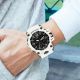 Годинник наручний чоловічий SKMEI 1155BWT, наручний годинник для військових, фірмовий спортивний годинник. Колір: білий. Изображение №3
