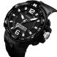 Годинник наручний чоловічий SKMEI 1273BK, водостійкий тактичний годинник. Колір: чорний. Зображення №3