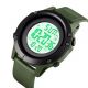 Годинник наручний чоловічий SKMEI 1508AGWT ARMY GREEN-WHITE, Водонепроникний чоловічий годинник. Колір: зелений. Изображение №3