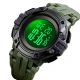 Годинник наручний чоловічий SKMEI 1545AG ARMY GREEN, армійський годинник протиударний. Колір: зелений. Изображение №4