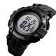 Годинник наручний чоловічий SKMEI 1545BKWT BLACK-WHITE, водонепроникний чоловічий годинник. Колір: чорний. Зображення №4