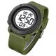 Годинник наручний чоловічий SKMEI 2122AGWT ARMY GREEN-WHITE, армійський годинник протиударний. Колір: зелений. Изображение №3
