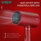 Професійний фен для волосся VGR V-431 потужністю 1600-1800 Вт із режимом холодного повітря. Колір: червоний. Изображение №2