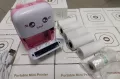 Портативный Розовий мини принтер 1 рулон Mini Printer термопринтер карманный детский принтер термо принтер. Изображение №5