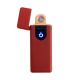 Електрозапальничка USB ZGP ABS, сенсорна електрична запальничка спіральна. Колір: червоний. Изображение №3