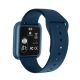 Smart Watch T80S, два браслети, температура тіла, тиск, оксиметр. Колір: синій. Зображення №4