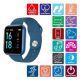 Smart Watch T80S, два браслети, температура тіла, тиск, оксиметр. Колір: синій. Зображення №8