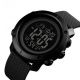 Годинник наручний чоловічий SKMEI 1426BKBK BLACK-BLACK, годинник тактичний протиударний. Колір: чорний. Изображение №4