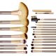 Набір пензликів для макіяжу MaXmaR 22 інструмента в шкіряному футлярі MB-226. Изображение №2