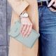 Гаманець-клатч із еко-шкіри Baellerry Forever N8591, практичний маленький жіночий гаманець. Колір: сірий. Зображення №5