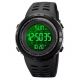 Годинник наручний чоловічий SKMEI 2070BKWT BLACK-WHITE, водостійкий тактичний годинник. Колір: чорний. Изображение №2