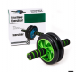 Гимнастическое спортивное фитнес колесо Double wheel Abs health abdomen round | Тренажер-ролик для мышц. Зображення №3