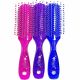Щітка для волосся масажна Salon Professional пластикова Фіолетова. Изображение №3