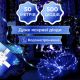 Гірлянда Роса Крапля 50 метрів 500 LED лампочок світлодіодна гірлянда в котушці мідний дріт 50 м 8 функцій + пульт Синій. Зображення №6