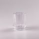 Склянка для напоїв фігурна прозора ребриста з товстого скла набір 6 шт. Зображення №3
