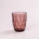 Склянка для напоїв фігурна гранована з товстого скла набір 6 шт Рожевий. Зображення №2