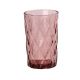 Склянка для напоїв висока гранована з товстого скла набір 6 шт Рожевий. Зображення №2