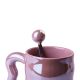 Чашка керамічна Love 400мл з кришкою та ложкою кухоль для чаю з кришкою. Зображення №2