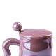 Чашка керамічна Love 400мл з кришкою та ложкою кухоль для чаю з кришкою. Зображення №3