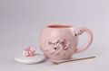 Чашка керамічна Flamingo 500мл з кришкою і ложкою чашки для кави Nice day. Зображення №2