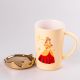 Чашка керамічна Princess 450мл з кришкою чашка з кришкою чашки для кави Жовтий. Зображення №2