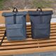 Рюкзак Ролл Топ. Дорожня сумка, сумка для походу з тканини, міський зручний прогулянковий рюкзак. Зображення №3
