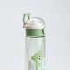 Пляшка для води 620 мл з трубочкою багаторазова Зелена. Зображення №2
