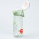 Пляшка для води 620 мл з трубочкою багаторазова Зелена. Зображення №4
