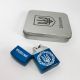 Дугова електроімпульсна запальничка USB металева коробка HL-447. Колір: синій. Зображення №13