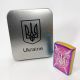 Дугова електроімпульсна запальничка USB Україна металева коробка HL-446. Колір: хамелеон. Изображение №10