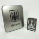 Дугова електроімпульсна запальничка USB Україна (металева коробка) HL-449. Колір: чорний. Изображение №7