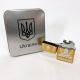Дугова електроімпульсна запальничка USB Україна (металева коробка) HL-449. Колір: золотий. Зображення №4