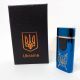 Електрична та газова запальничка Україна з USB-зарядкою HL-432, сенсорна запальничка. Колір: синій. Изображение №4