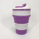 Кружка туристична (складна/силіконова), похідна чашка силіконова складана. Колір: фіолетовий. Изображение №27