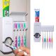 Дозатор автоматический зубной пасты Toothpaste Dispenser с держателем зубных щеток Toothbrush holder. Зображення №2