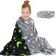 Плед, що світиться в темряві, плюшеве покривало Blanket kids Magic Star 150х100 см флісова ковдра. Колір: сірий. Зображення №46