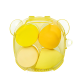Набір спонж для макіяжу у футлярі 4 штуки Puffy, жовтий. Зображення №5