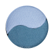 Тіні для повік Quiz Color Focus Pearl подвійні атласні, 201 Блакитний та морська хвиля. Изображение №3
