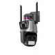 Уличная охранная поворотная WIFI камера  Dual Lens Zoom 8MP сирена, зум, iCSee удаленным доступом онлайн. Зображення №6