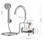 Кран-водонагреватель с душем нижнее подключение Instant electric heating water Faucet FT-001. Зображення №2