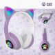 Бездротові навушники LED з котячими вушками CAT STN-28. Колір: фіолетовий. Зображення №12
