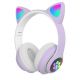 Бездротові навушники LED з котячими вушками CAT STN-28. Колір: фіолетовий. Изображение №26