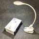 Настільна акумуляторна лампа світильник Tedlux TL-1009 LED на гнучкій ніжці та прищіпці. Изображение №3