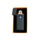 Електрозапальничка USB ZGP ABS, сенсорна електрична запальничка спіральна. Колір чорний. Зображення №3