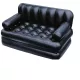 Двуспальный надувной диван трансформер Bestway 75056 с электронасосом 188 х 152 х 64 см Черный. Зображення №7