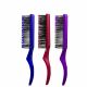 Щітка для волосся масажна пластикова кольорова QPI Professional 16,5 см РМ-9114 Червона. Зображення №5