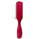 Щітка для волосся масажна пластикова кольорова QPI Professional 16,5 см РМ-9114 Червона. Зображення №4