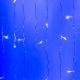 Гірлянда Водоспад 3х2 м 210 LED (480 L) лампочок світлодіодна прозорий дріт 10 ниток 8 режимів Синій. Зображення №2