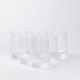 Скляний стакан ребристий прозорий набір склянок 6 штук. Зображення №2